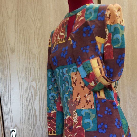 Vtg Goldworm 100% Merino "Matisse" Dress Sz 14 - Picture 4 of 9